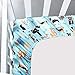 Crib Sheet UOMNY 100% Cotton Fitted Crib Sheet Baby Sheet for Standard Crib and Toddler mattresses Nursery Bedding Sheet Crib Mattress Sheets for Boys and Girls1 Pack Dog Toddler Sheet