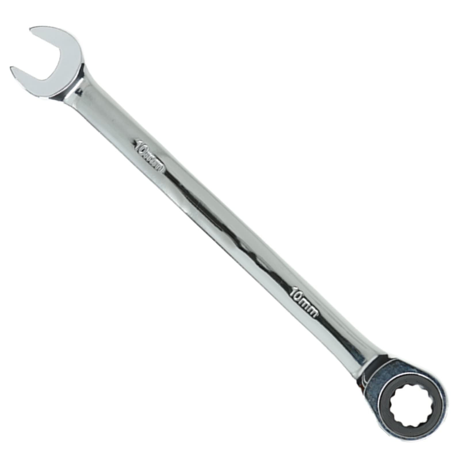Seshin Buffalo 10mm Ratchet Spanner Steel Fixed Head Gear Wrench Open End & Ring (10mm)