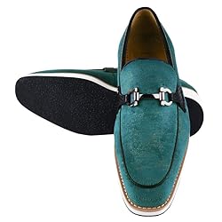 LIBERTYZENO Mens Tuxedo Penny Loafers Canvas