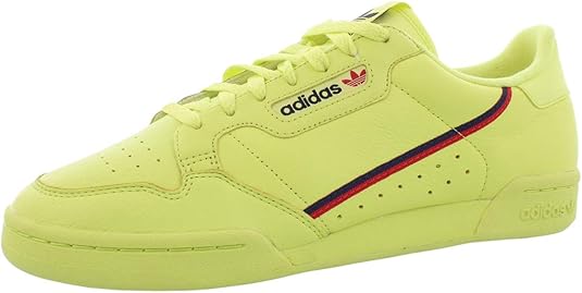 adidas continental 80 neon yellow