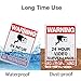 Video Surveillance Sign, MOLAER 3-Pack No Trespassing Signs, 10