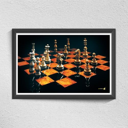 Pics and You Chess Board Classy (300gsm Paper Poster/Wall Poster, Rolled Not Framed)-WPAB066