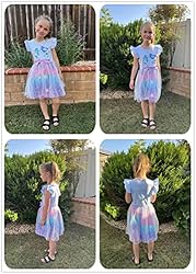 Girl Mermaid Dress Tulle Toddler Blue Swing Bowknot