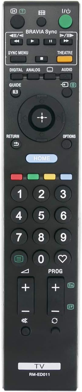 VINABTY RM-ED011 Replacement Remote Control Fit for Sony Bravia LCD Digital Colour TV KDL-32W4220 KDL-40W4220 KDL-40W4230 KDL-52W4000 KDL-52W4210 KDL-32E40 KDL-32V45 KDL-32V47 KDL-32W40 KDL-32W42