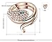 TIDOO Jewelry Fashion Rose Gold Plated Green Eyes Snake Ring Genuine Austrian Crystal Rings (8)