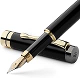 Wordsworth & Black Fountain Pen Set Luxury Bamboo Wood Medium Nib Gift Case