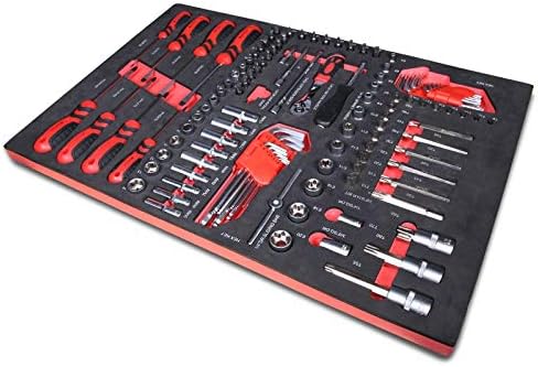 Foam Inlay 8 Screwdriver Socket? Internal and Außentorx Socket Spanner Set with Ratchet 1/4? 116