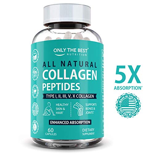 Multi Collagen Peptides Capsules Types (I II III V & X) Grass-Fed Collagen Protein Powder Supplement for Anti-Aging, Hair, Skin, Nails, Bones & Joints - 5X Absorption Hydrolyzed Collagen Powder Pills Multi Collagen Peptides Capsules Types (I II III V & X) Grass-Fed Collagen Protein Powder Supplement for Anti-Aging, Hair, Skin, Nails, Bones & Joints - 5X Absorption Hydrolyzed Collagen Powder Pills