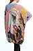 ellazhu Women Baggy Abstract Face Print Knit Pullover Dress OneSize SZ17 Grey