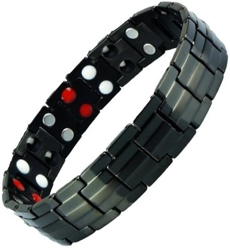 Men's Magnetic Therapy Most Powerful Titanium Bracelet, Comes in Nice Gift Box &amp; Free Link Removal Tool by Campbell West