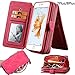 iPhone 7Plus/ 8Plus Women's Case,iPhone 7 Plus/8 Plus Wallet Case,Zipper Detachable Magnetic12 Card Slots Card Slots Money Pocket Clutch Cover Zipper Wallet Purse Case iPhone 7 Plus/8 Plus (HotPink)