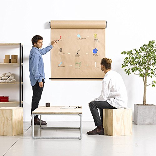 image for RUSPEPA Brown Kraft Paper Roll - 48 Inch x 100 Feet - Perfect for Gift