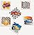 Fun Express 120 Pc. Kid's Race Car Party Favor Bundle (72 Tattoos, 12 Bracelets, 12 Sticker Sheets, and 24 Checkered Racing Flags)