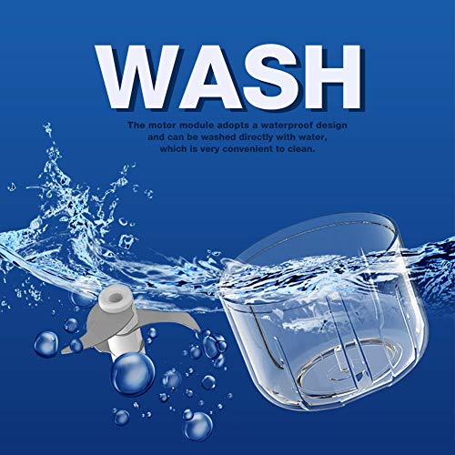 Rechargeable Garlic Chopper Mincer Wireless Electric Mini Food Chopper Kitchen Mini Food Processor for Fast Chopping Meat Garlic Onion Nut Vegetable 250ml