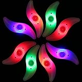 Bike Wheel Light Bicycle Spoke LED Neon Lights Waterproof Tyre Wire Safety Alarm Lamp (Multi-Color) (Pack of 8)