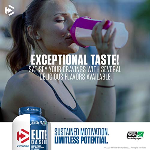 Dymatize Elite Casein Protein Powder, Slow Absorbing with Muscle