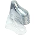 mollensiuer 50Pcs/25 Pairs Clear Plastic Baby Feet Display Toddler Booties Socks Shoes Supports Shaper Stand Holder Showcase for Store and Home Use (8cm)