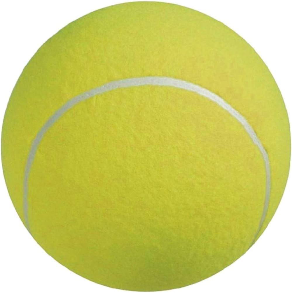 Tomaibaby 9.5 Inch Giant Tennis Ball with Air Needle for Large Dogs Outdoor Pet Toy Fetch and Training