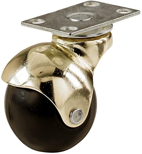 Shepherd Hardware 9355 2-Inch Hooded Ball Plate Caster, Bright
