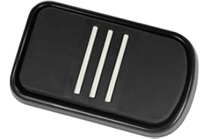 HILL COUNTRY CUSTOM CYCLES Streamliner Styled Black Brake Pedal Pad for 1997 and Newer Harley Softail, Touring models
