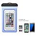 Waterproof Pouch, iThrough Ultra Universal Waterproof case with Touch Responsive Transparent Screen Protector for iPhone 6/ 6s Plus/5/5s/5c/4s/Samsung Galaxy S3/S4/S5/S6/S7 Note 3/4 /5(Blue)