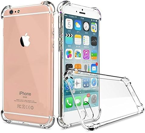 iPhone 6 Case,iPhone 6s Case,[1.5mm Thickness] [Crystal Clear] [Shock Absorption] Soft TPU Bumper Slim Protective Phone Case with Raised Bezels &amp; Camera Drop Protection for iPhone 6/6s(4.7inch))