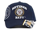 United States Navy Retired Adjustable Hat w/ Emblem Shadow