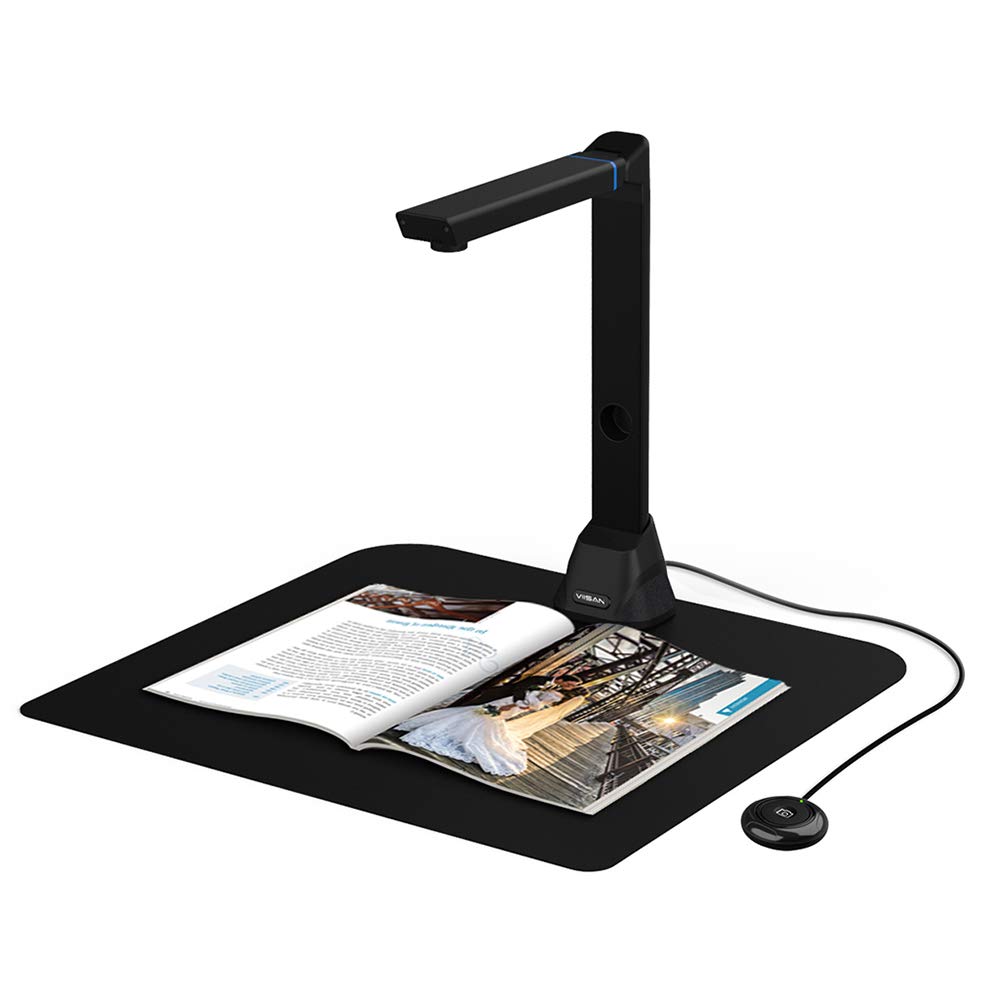 VIISAN VK16, Portable Document Camera, 16MP High Definition, A3 Scanner, Book Scanner/Document Scanner for Teachers，Professional Scanner with Multilingual OCR, SDK and Twain