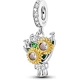 MULA 925 Sterling Silver Charms for Bracelets and Necklaces Airplane Passport Dangle Pendants Beads Butterfly Dragonfly Charms Jewelry Charm for Women