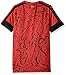 adidas Big Boys' Performance Short Sleeve Tee, Light Scarlet, Small/8