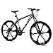 Hiland 26 Inch Mountain Bike 6 Spokes Wheel Aluminum MTB Bicycle with 21 Speeds Disc Brake Suspension Fork Urban Commuter City Bicycle Blackthumb 1