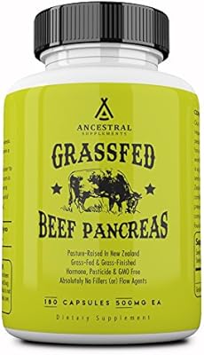 Ancestral Supplements Grass Fed Pancreas Digestive Proteolytic Enzymes Including Trypsin And Pancreatic Support 180 Capsules Amazon Sg Health Personal Care