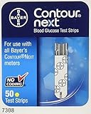 Bayer Contour Next Blood Glucose Test Strips, 50 strips