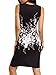 Elevesee Women's Floral Bodycon Cocktail Party Summer Dresses Black Medium