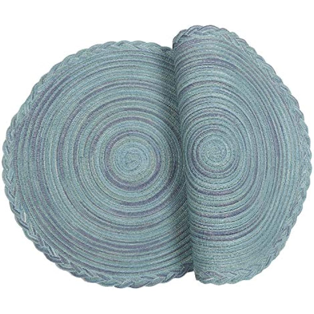U'Artlines Place Mats 15 Inch Round Cotton Placemats Non Slip Heat