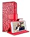 iPhone 6 Plus Wallet Case, FLYEE Christmas Gifts Premium Vintage Emboss Flower Flip Wallet Shell PU Leather Magnetic Cover Skin with Detachable Wrist Strap Case for iPhone 6/6s Plus 5.5