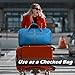 Gonex 80L Packable Travel Duffle Bag Foldable Duffel Bags for Luggage Gym Sports Camping Travelling Cycling Storage Shopping Water & Tear Resistant Blue