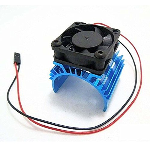 ShareGoo Alloy heat sink Heatsink with 5V Cooling Fan for 1/10 Car 540 550 3650 Size Motor