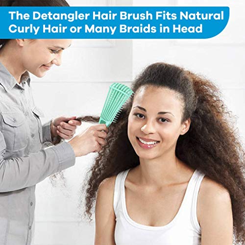 Curly Detangler Hair Brush Set 2 Pack Detangling Hair Brush with 1