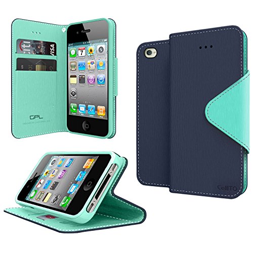 Cellto apple iphone 4 iphone 4s premium wallet case [du…