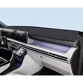 Yingchi Black Leather Car Tray Dashboard Cover Car Dash Pad Car Dashboard Mat Compatible for Hyundai Santa Cruz 2025-2026-2027