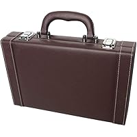 LoveinDIY Portable PU Leather Poker Tokens Chips Case Box for Poker Chip Game Coin Organizer Professional Showcase