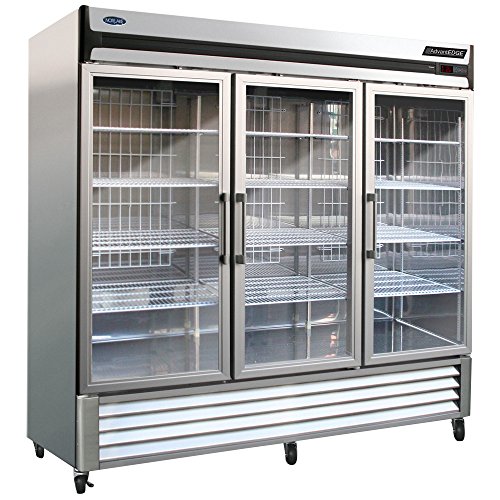 Click Here to See More Images Norlake NLR72-G AdvantEDGE Three Section Glass Door Reach-In Refrigerator