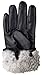 Sportoli Men's Sheepskin Genuine Leather Gloves with Real Rabbit Fur Lining