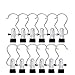 Htianc 12PCS Hanging Clips Stainless Steel Laundry Hooks Single Clip Hanger for Travel Home Clothing, Belt, Glove, Shoe Garment