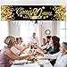 Happy Birthday Banner Sign Gold Party Decoration Supplies Glitter Anniversary Celebration Backdrop