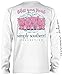 Simply Southern Bless Your Heart Pigs Classy Southern Style Long Sleeve T-shirt (Small)