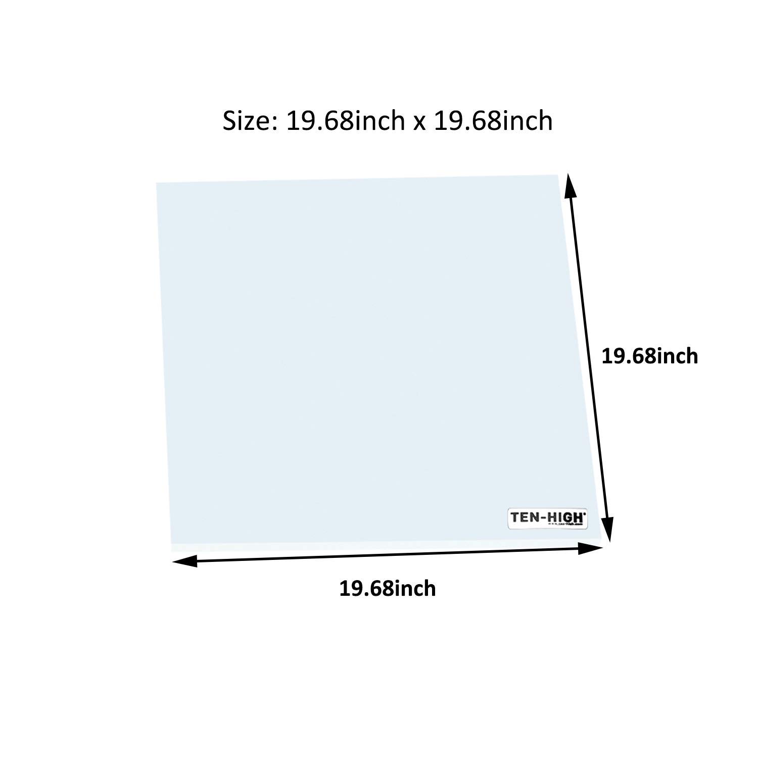 TEN-HIGH Translucent Food Grade Silicone Rubber Sheet, 500mm x 500mm High Temperature Resistant Silicone Rubber Board(Thickness: 1mm) - Image 4