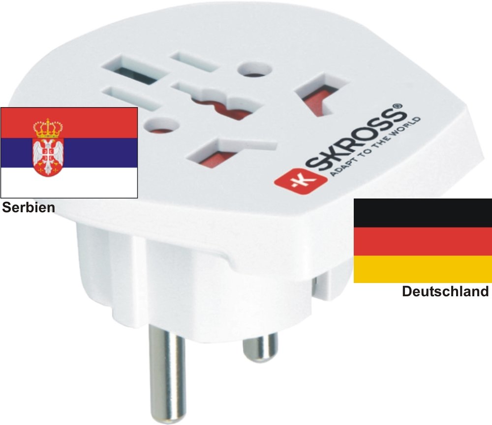 Reiseadapter Auslandsadapter auf Deutschland Schukostecker Strom Netz Adapter für Stecker