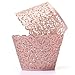Brotechno 50pcs Filigree Vine Cupcake Wrappers Wraps Cases Wedding Birthday Decorations Flower Vine Filigree Cutout Lace Cupcake Wrapper Wraps Liner Wedding Party Cake Decoration Vine Lace Laser Cut Cupcake Wrapper Liner Baking Cup Muffin Case Trays Wedding Birthday Party Decoration (PINK)